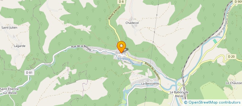 localisation de l'entreprise COMMUNE DE BLESLE  BLESLE