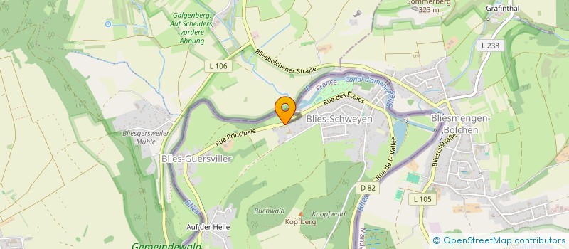 localisation de l'entreprise COMMUNE DE BLIES GUERSVILLER  BLIES-GUERSVILLER