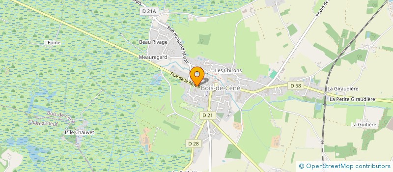 localisation de l'entreprise COMMUNE DE BOIS-DE-CENE  BOIS-DE-CENE