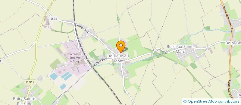 localisation de l'entreprise COMMUNE DE BOISLEUX AU MONT  BOISLEUX-AU-MONT
