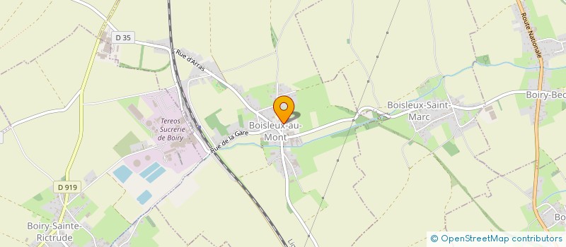 localisation de l'entreprise COMMUNE DE BOISLEUX SAINT MARC  BOISLEUX-SAINT-MARC