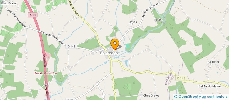 localisation de l'entreprise COMMUNE DE BOISREDON  BOISREDON