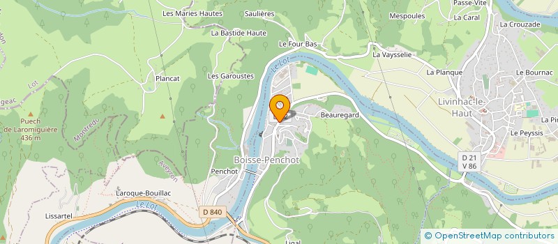 localisation de l'entreprise COMMUNE DE BOISSE PENCHOT  BOISSE-PENCHOT