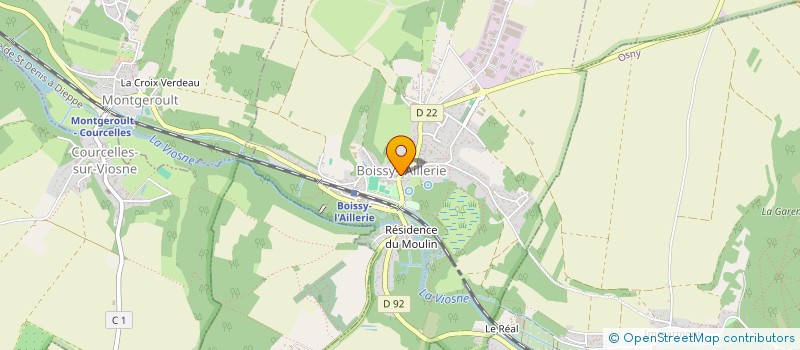 localisation de l'entreprise COMMUNE DE BOISSY L AILLERIE  BOISSY-L'AILLERIE