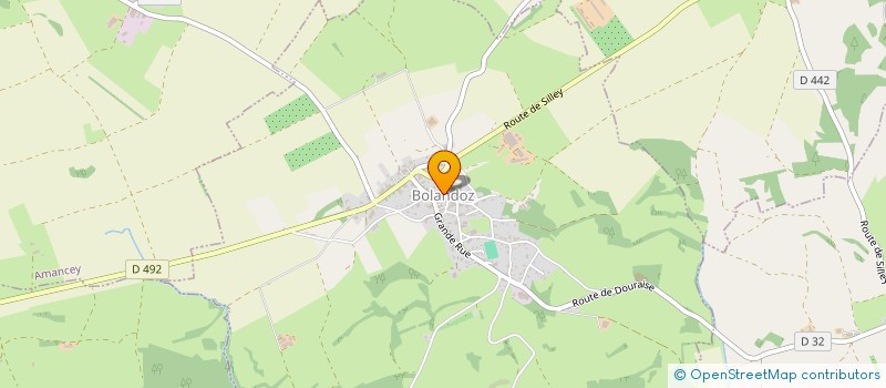 localisation de l'entreprise COMMUNE DE BOLANDOZ  BOLANDOZ