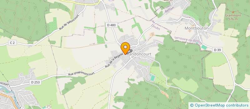 localisation de l'entreprise COMMUNE DE BONDEVAL  BONDEVAL