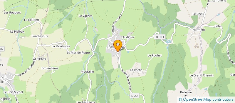 localisation de l'entreprise COMMUNE DE BONGHEAT  BONGHEAT