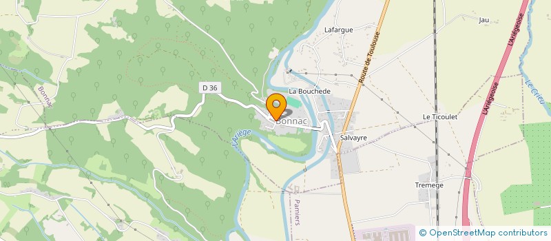 localisation de l'entreprise COMMUNE DE BONNAC à BONNAC