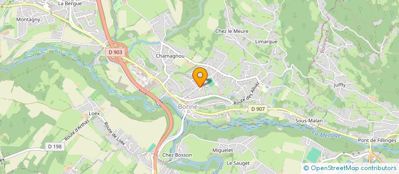 localisation de l'entreprise COMMUNE DE BONNE  BONNE