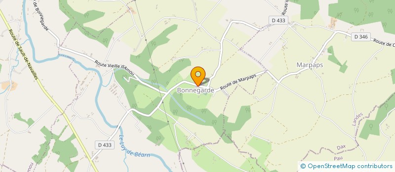 localisation de l'entreprise COMMUNE DE BONNEGARDE  BONNEGARDE