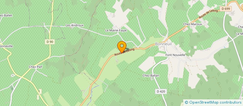 localisation de l'entreprise COMMUNE DE BONNEUIL  BONNEUIL