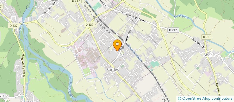 localisation de l'entreprise COMMUNE DE BORDES  BORDES