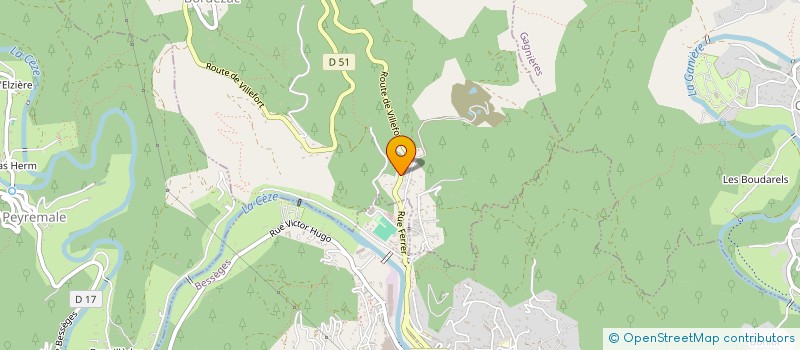 localisation de l'entreprise COMMUNE DE BORDEZAC  BORDEZAC