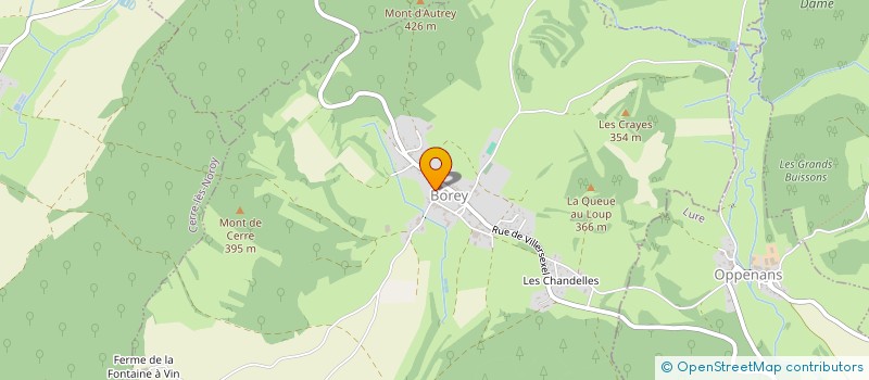 localisation de l'entreprise COMMUNE DE BOREY  BOREY