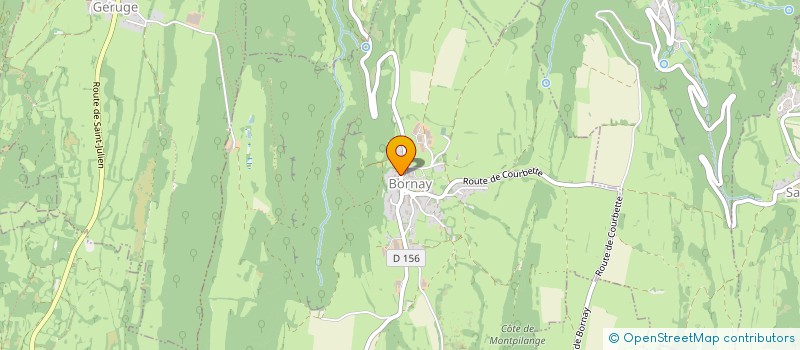localisation de l'entreprise COMMUNE DE BORNAY  BORNAY