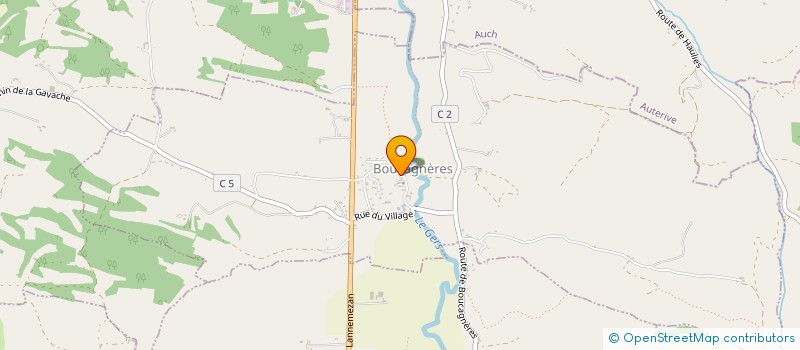 localisation de l'entreprise COMMUNE DE BOUCAGNERES  BOUCAGNERES