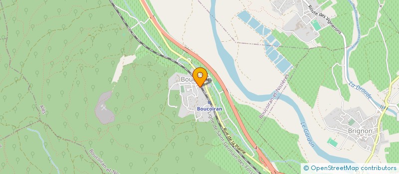 localisation de l'entreprise COMMUNE DE BOUCOIRAN-ET-NOZIERES  BOUCOIRAN-ET-NOZIERES