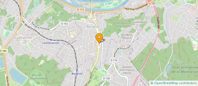 localisation de l'entreprise COMMUNE DE BOUGIVAL  BOUGIVAL