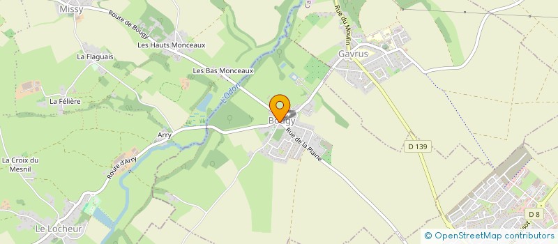 localisation de l'entreprise COMMUNE DE BOUGY  BOUGY