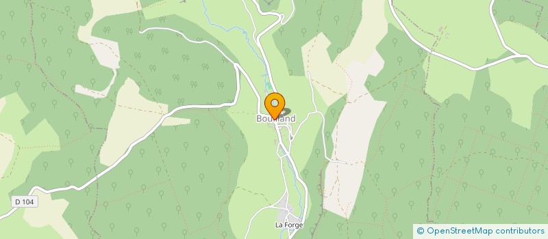 localisation de l'entreprise COMMUNE DE BOUILLAND  BOUILLAND