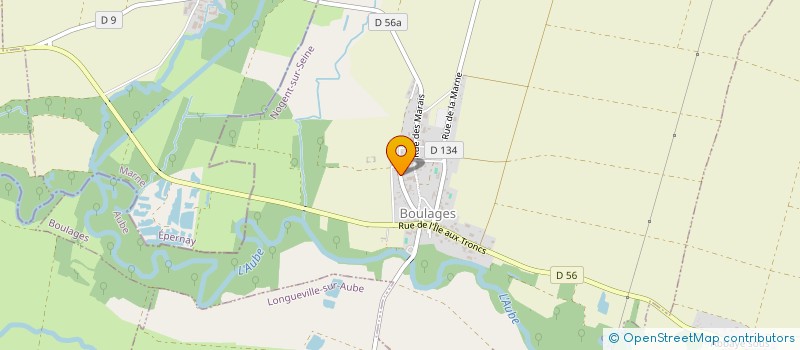 localisation de l'entreprise COMMUNE DE BOULAGES  BOULAGES