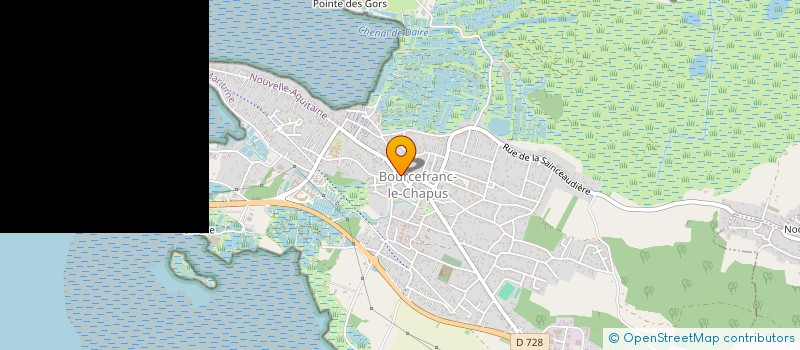 localisation de l'entreprise COMMUNE DE BOURCEFRANC LE CHAPUS  BOURCEFRANC-LE-CHAPUS
