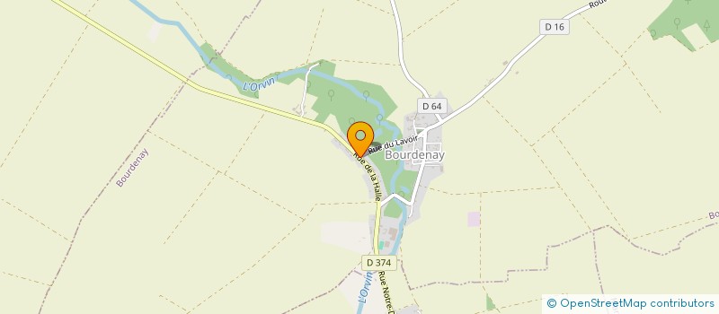 localisation de l'entreprise COMMUNE DE BOURDENAY  BOURDENAY