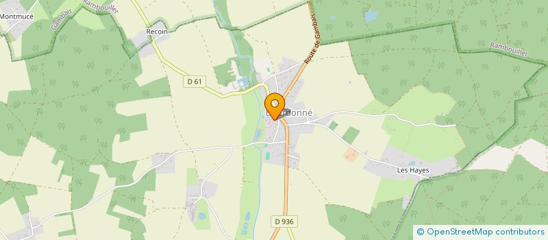 localisation de l'entreprise COMMUNE DE BOURDONNE  BOURDONNE