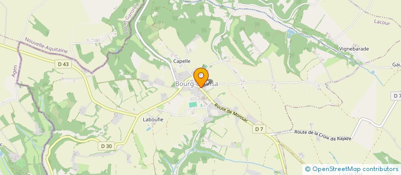 localisation de l'entreprise COMMUNE DE BOURG DE VISA  BOURG-DE-VISA