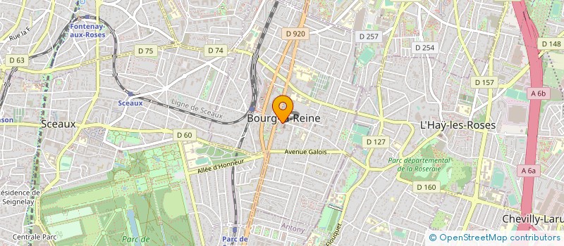 localisation de l'entreprise COMMUNE DE BOURG LA REINE à BOURG-LA-REINE