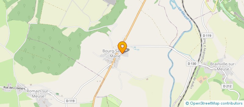 localisation de l'entreprise COMMUNE DE BOURG SAINTE MARIE à BOURG-SAINTE-MARIE