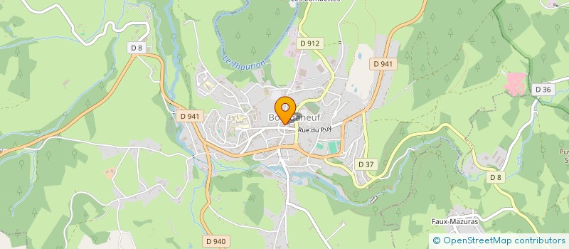 localisation de l'entreprise COMMUNE DE BOURGANEUF à BOURGANEUF