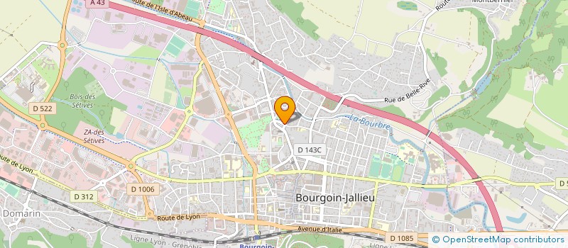 localisation de l'entreprise COMMUNE DE BOURGOIN JALLIEU  BOURGOIN-JALLIEU