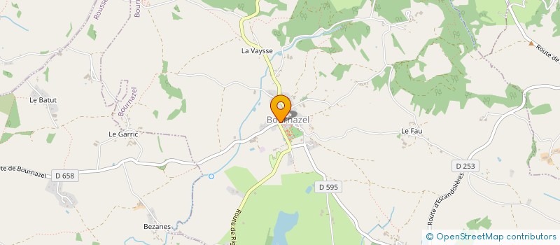 localisation de l'entreprise COMMUNE DE BOURNAZEL  BOURNAZEL