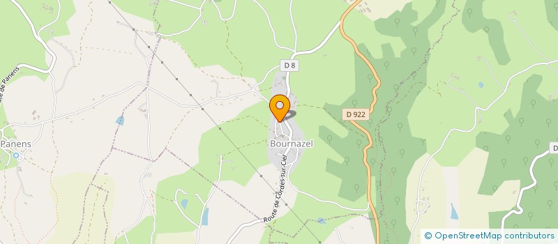 localisation de l'entreprise COMMUNE DE BOURNAZEL  BOURNAZEL