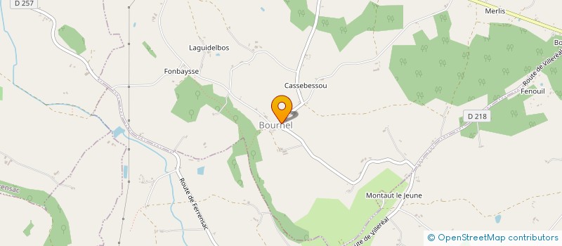 localisation de l'entreprise COMMUNE DE BOURNEL  BOURNEL