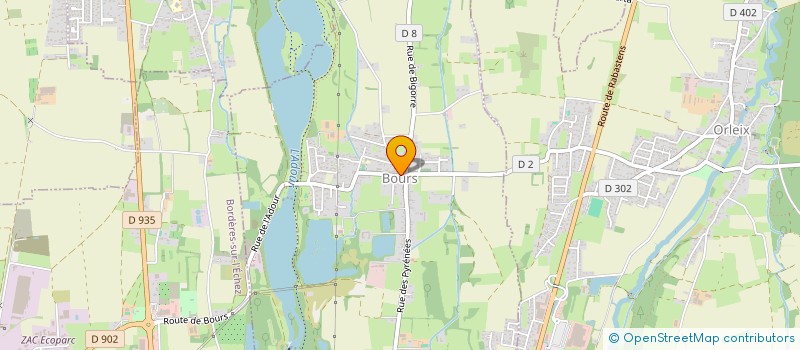 localisation de l'entreprise COMMUNE DE BOURS  BOURS