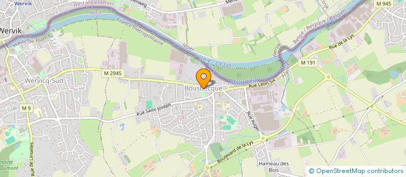 localisation de l'entreprise COMMUNE DE BOUSBECQUE  BOUSBECQUE