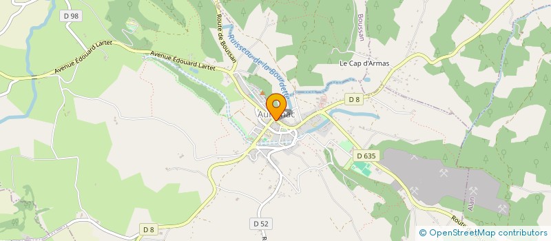 localisation de l'entreprise COMMUNE DE BOUSSAN  BOUSSAN