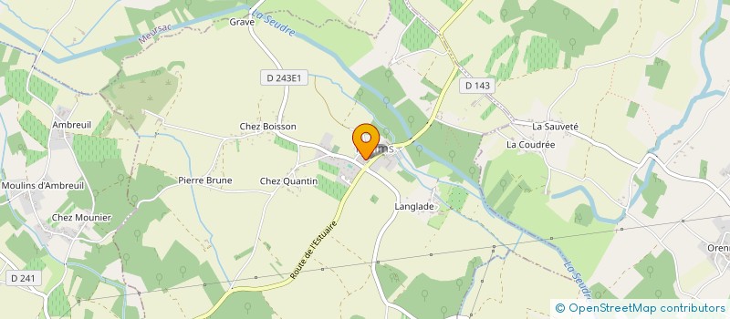 localisation de l'entreprise COMMUNE DE BOUTENAC TOUVENT  BOUTENAC-TOUVENT