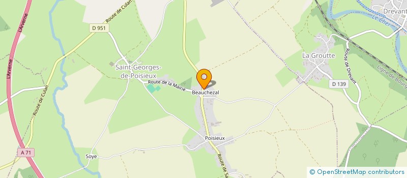 localisation de l'entreprise COMMUNE DE BOUZAIS  BOUZAIS