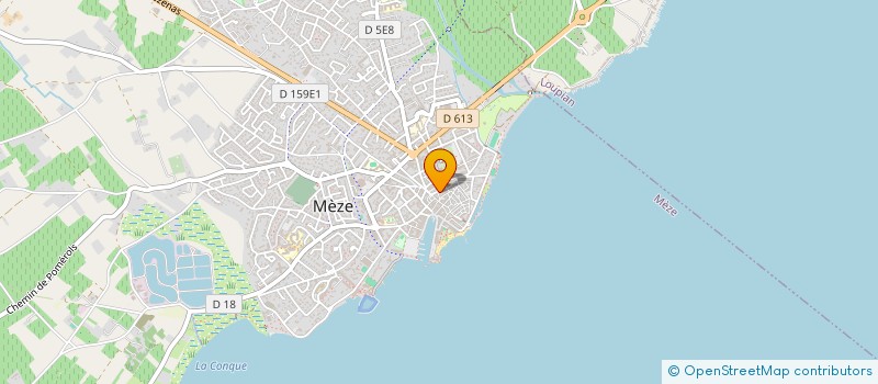 localisation de l'entreprise COMMUNE DE BOUZIGUES  BOUZIGUES