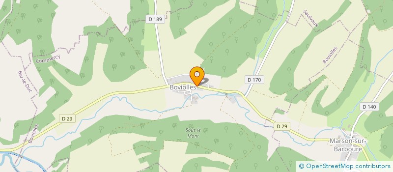 localisation de l'entreprise COMMUNE DE BOVIOLLES à BOVIOLLES