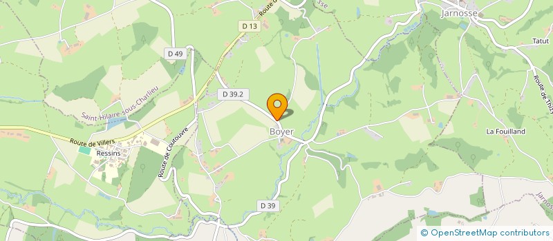 localisation de l'entreprise COMMUNE DE BOYER  BOYER