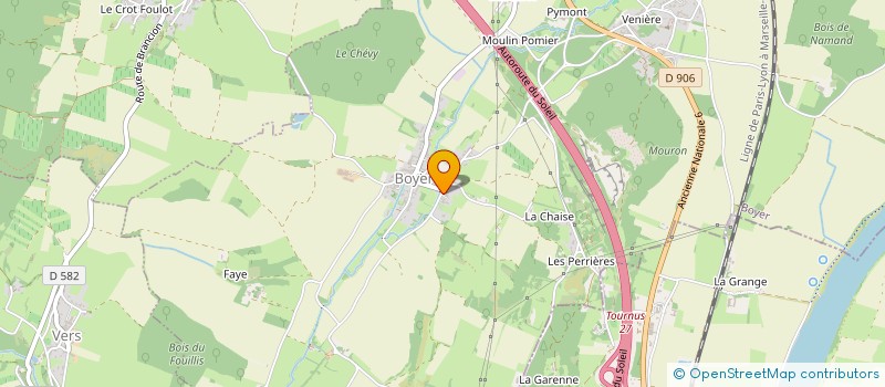 localisation de l'entreprise COMMUNE DE BOYER  BOYER