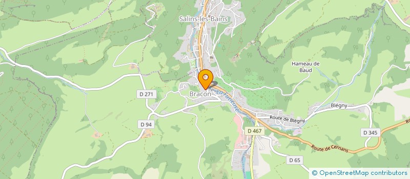 localisation de l'entreprise COMMUNE DE BRACON  BRACON