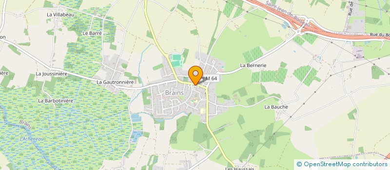 localisation de l'entreprise COMMUNE DE BRAINS  BRAINS