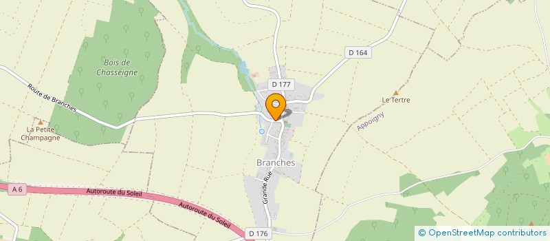 localisation de l'entreprise COMMUNE DE BRANCHES  BRANCHES