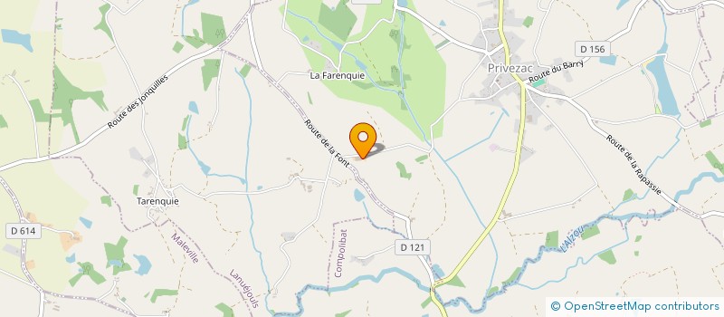 localisation de l'entreprise COMMUNE DE BRANDONNET  BRANDONNET