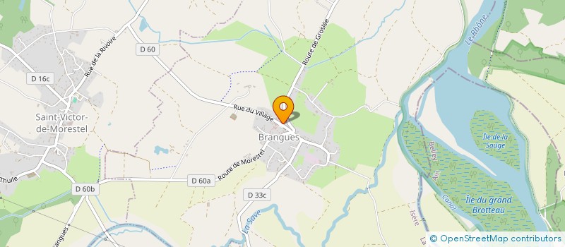 localisation de l'entreprise COMMUNE DE BRANGUES  BRANGUES